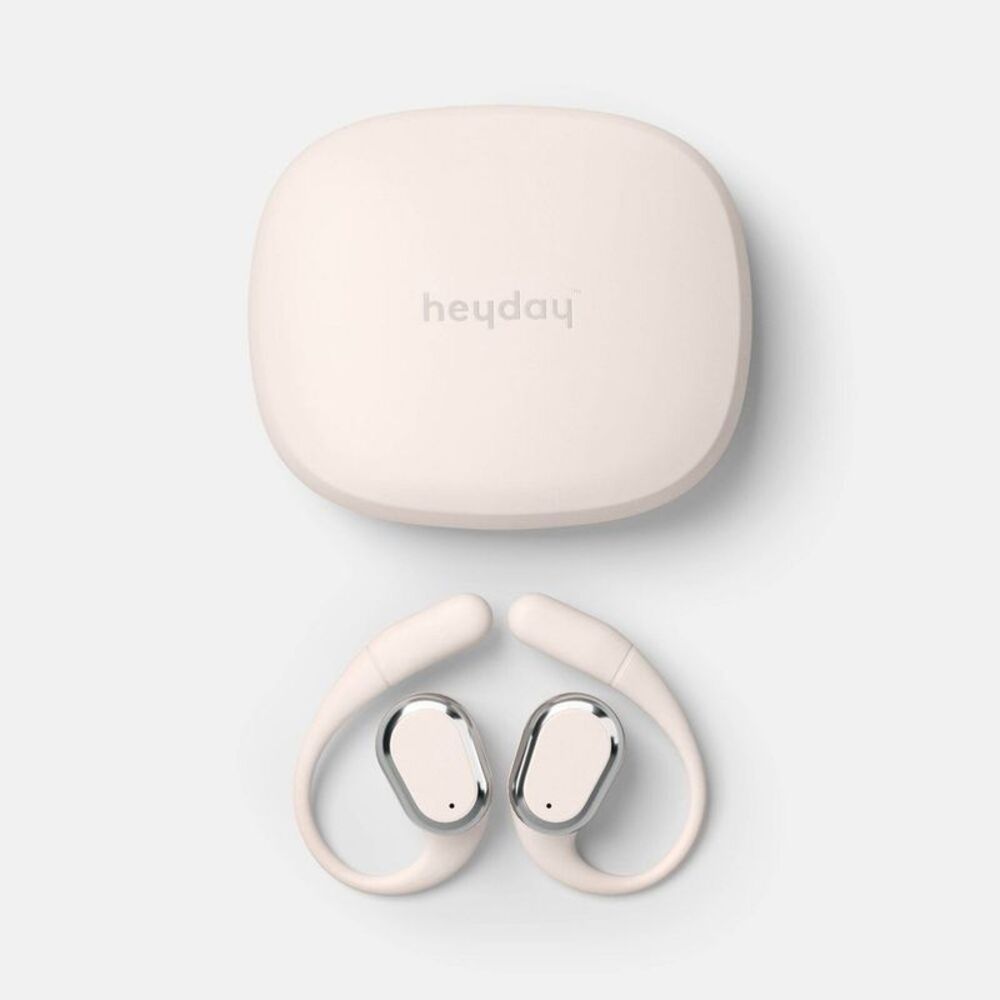 Open Box - Heyday - Open Ear Sport True Wireless Headphones -heyday St White